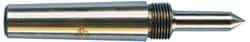 Riten - 1" Head Diam, Carbide-Tipped Steel Standard Point Solid Dead Center - 3MT Morse Taper, 1" Point Diam, 1-5/8" Point Length, 2-3/8" OAL - Strong Tooling