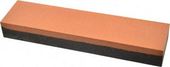 Made in USA - 8" Long x 2" Wide x 1" Thick, Aluminum Oxide Sharpening Stone - Rectangle, Coarse, Fine Grade - Strong Tooling