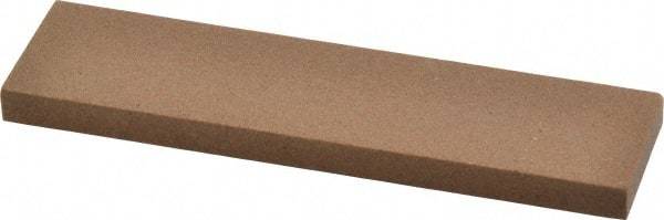 Made in USA - 4" Long x 1" Wide x 1/4" Thick, Aluminum Oxide Sharpening Stone - Rectangle, Medium Grade - Strong Tooling