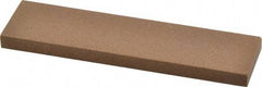 Made in USA - 4" Long x 1" Wide x 1/4" Thick, Aluminum Oxide Sharpening Stone - Rectangle, Medium Grade - Strong Tooling