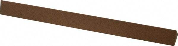 Made in USA - 6" Long x 1/2" Wide x 1/2" Thick, Aluminum Oxide Sharpening Stone - Triangle, Medium Grade - Strong Tooling