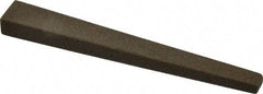 Made in USA - 1/2" Wide x 4" OAL, Aluminum Oxide Sharpening Stone - Flat Tapered, Coarse Grade, 120 Grit - Strong Tooling