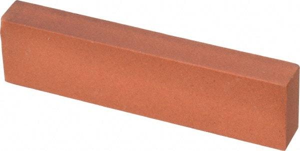 Norton - 4" Long x 1" Wide x 1/2" Thick, Aluminum Oxide Sharpening Stone - Rectangle, Fine Grade - Strong Tooling