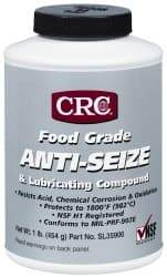 CRC - 16 oz Bottle High Temperature Anti-Seize Lubricant - Aluminum, -65 to 1,800°F, Opaque Off-White, Food Grade, Water Resistant - Strong Tooling