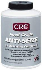 CRC - 16 oz Bottle High Temperature Anti-Seize Lubricant - Aluminum, -65 to 1,800°F, Opaque Off-White, Food Grade, Water Resistant - Strong Tooling