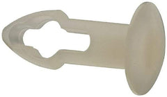 Made in USA - 5/32" Hole Diam, Keyhole Shank, Nylon Panel Rivet - 9/32" Material Thickness, 5/16" Head Diam - Strong Tooling