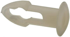 Made in USA - 3/16" Hole Diam, Keyhole Shank, Nylon Panel Rivet - 5/16" Material Thickness, 5/16" Head Diam - Strong Tooling