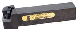 Kennametal - MSRN, Left Hand Cut, 15° Lead Angle, 1-1/2" Shank Height x 1-1/2" Shank Width, Negative Rake Indexable Turning Toolholder - 7" OAL, SN..64. Insert Compatibility, Series Kenloc - Strong Tooling