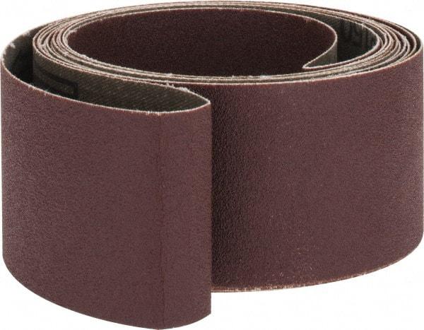Tru-Maxx - 2" Wide x 132" OAL, 150 Grit, Aluminum Oxide Abrasive Belt - Aluminum Oxide, Very Fine, Coated, X Weighted Cloth Backing - Strong Tooling