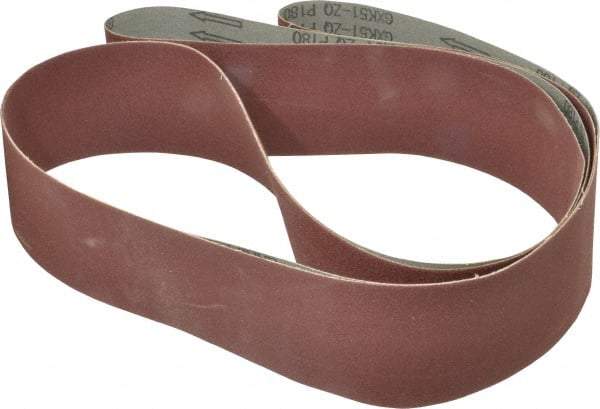 Tru-Maxx - 3" Wide x 132" OAL, 180 Grit, Aluminum Oxide Abrasive Belt - Aluminum Oxide, Very Fine, Coated - Strong Tooling