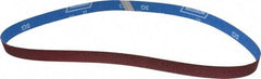 Norton - 1" Wide x 42" OAL, 80 Grit, Ceramic Abrasive Belt - Ceramic, Medium, Coated, Y Weighted Cloth Backing - Strong Tooling