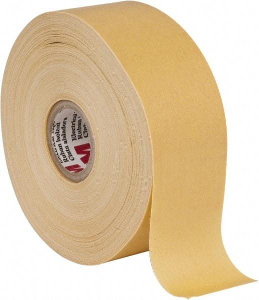 3M - 1-1/2" x 110', Yellow Cotton Cloth Electrical Tape - Series 2520, 8 mil Thick, 800 V/mil Dielectric Strength, 50 Lb./Inch Tensile Strength - Strong Tooling