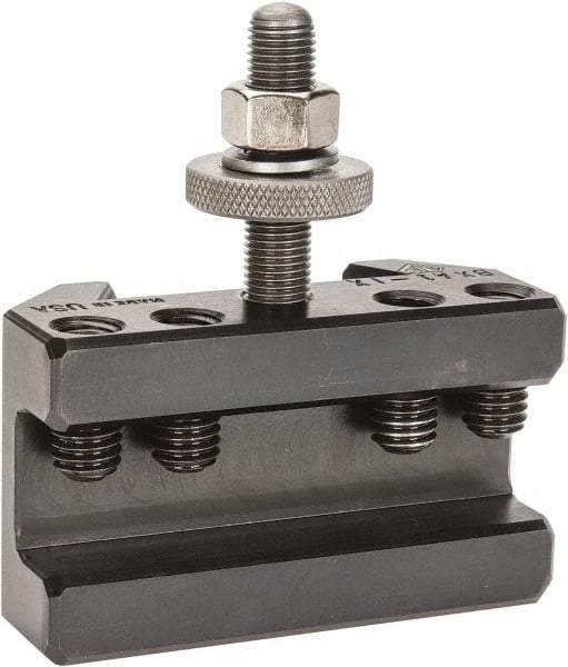 Aloris - Series BXA, #1X Turning & Facing Tool Post Holder - 10 to 15" Lathe Swing, 1-3/4" OAH, 3/4" Max Tool Cutting Size, 1-3/16" Centerline Height - Exact Industrial Supply