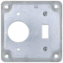 Cooper Crouse-Hinds - Electrical Outlet Box Steel Square Surface Cover - Strong Tooling