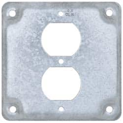 Cooper Crouse-Hinds - Electrical Outlet Box Steel Square Surface Cover - Strong Tooling