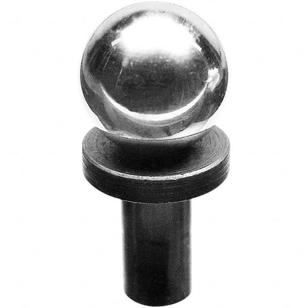 TE-CO - 1" Ball Diam, 1/2" Shank Diam, Stainless Steel Inspection Tooling Ball - Strong Tooling