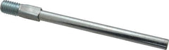 Value Collection - 6" Long x 3/8" Rod Diam, Tube Brush Extension Rod - 1/2-12 Male Thread - Strong Tooling