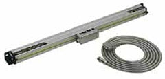 Mitutoyo - 16" Max Measuring Range, 1 µm Resolution, 23" Scale Length, Electromagnetic DRO Linear Scale - 5 µm Accuracy, IP67, 3,500' Cable Length, 0 to 45°C, Series AT715 - Strong Tooling