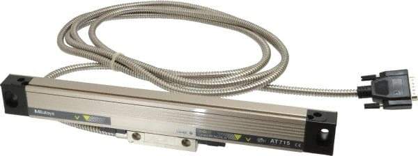 Mitutoyo - 6" Max Measuring Range, 1 µm Resolution, 13" Scale Length, Electromagnetic DRO Linear Scale - 5 µm Accuracy, IP67, 3,500' Cable Length, 0 to 45°C, Series AT715 - Strong Tooling