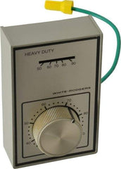 White-Rodgers - 40 to 90°F, 1 Heat, 1 Cool, Heavy-Duty Line Voltage Thermostat - 120 to 277 Volts, SPDT Switch - Strong Tooling