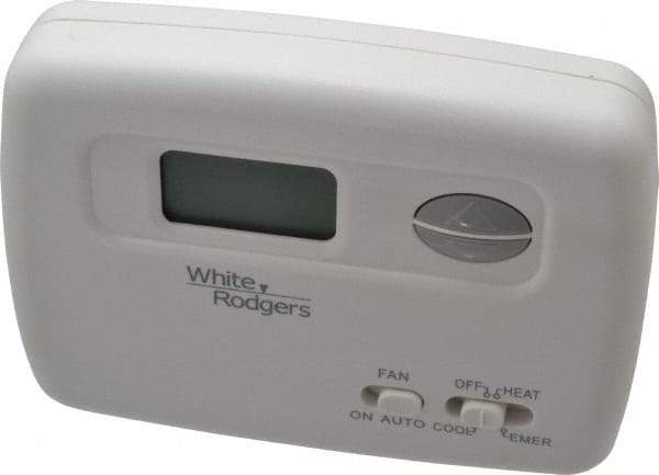 White-Rodgers - 45 to 99°F, 2 Heat, 1 Cool, Economy Digital Heat Pump Thermostat (Hardwired with Battery Back-Up) - 20 to 30 Volts, Electronic Switching Switch - Strong Tooling