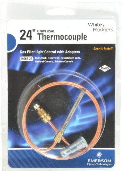 White-Rodgers - 24" Lead Length Universal Replacement HVAC Thermocouple - Universal Connection - Strong Tooling