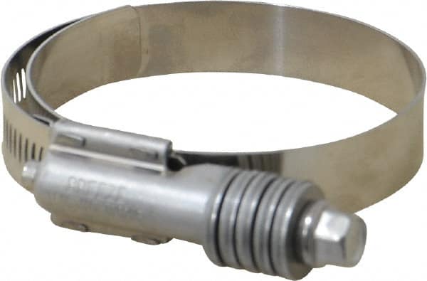 IDEAL TRIDON - Stainless Steel Auto-Adjustable Worm Drive Clamp - 5/8" Wide x 5/8" Thick, 2-1/4" Hose, 2-1/4 to 3-1/8" Diam - Strong Tooling