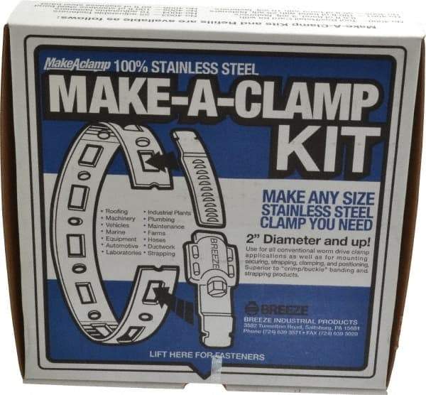 Made in USA - 2" Diam, Hose Clamp Kit - Strong Tooling