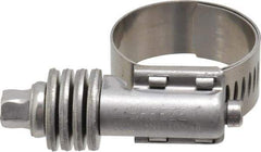 IDEAL TRIDON - Stainless Steel Auto-Adjustable Worm Drive Clamp - 1/2" Wide x 1/2" Thick, 11/16" Hose, 11/16 to 1-1/4" Diam - Strong Tooling