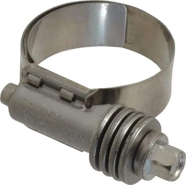 IDEAL TRIDON - Stainless Steel Auto-Adjustable Worm Drive Clamp - 1/2" Wide x 1/2" Thick, 13/16" Hose, 13/16 to 1-1/2" Diam - Strong Tooling