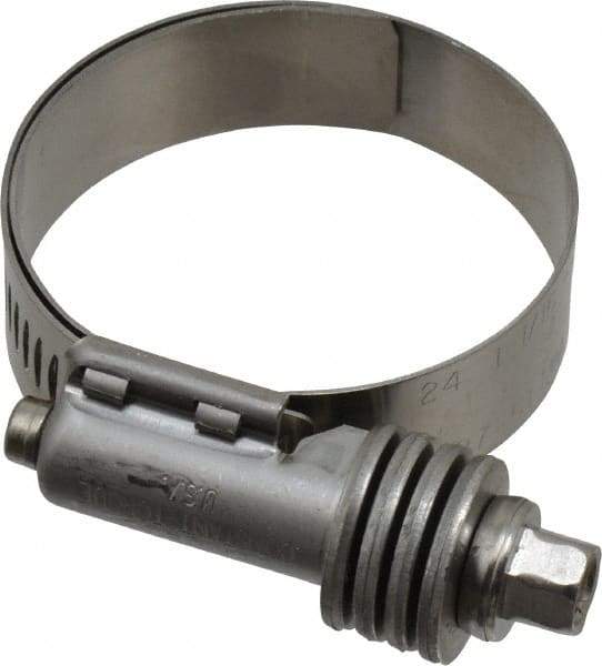 IDEAL TRIDON - Stainless Steel Auto-Adjustable Worm Drive Clamp - 1/2" Wide x 1/2" Thick, 1-1/16" Hose, 1-1/16 to 2" Diam - Strong Tooling