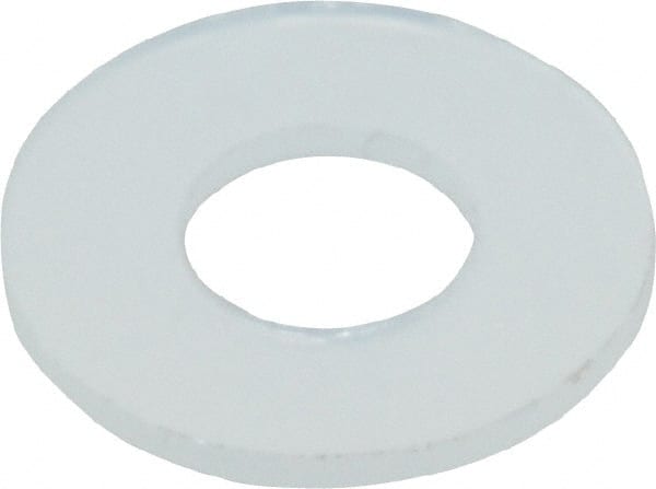 4″ Screw Standard Flat Washer: Nylon, Uncoated 1/8″ ID, 0.312″ OD, 0.013″ Thick