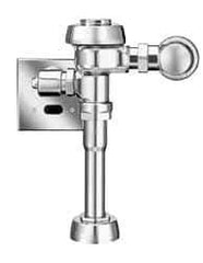 Sloan Valve Co. - 1-1/4" Spud Coupling, 3/4" Pipe, Urinal Automatic Flush Valve - Handle Opening, 3.5 Gal per Flush, Metal Cover, Powered by Electrical Line with 24 Volt Step Down Transformer - Strong Tooling