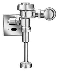 Sloan Valve Co. - 3/4" Spud Coupling, 3/4" Pipe, Urinal Automatic Flush Valve - Handle Opening, 1.5 Gal per Flush, Metal Cover, Powered by Electrical Line with 24 Volt Step Down Transformer - Strong Tooling