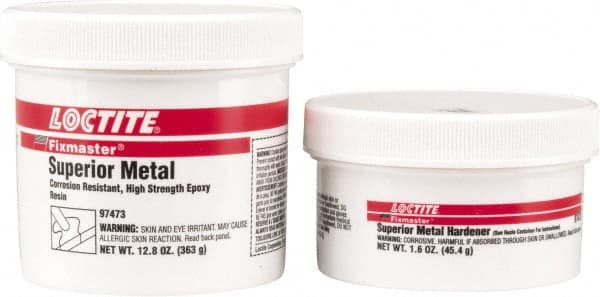 Loctite - 1 Lb Pail Two Part Epoxy - 20 min Working Time, 2,820 psi Shear Strength, Series Fixmaster - Strong Tooling