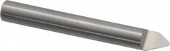 Onsrud - 60° Incl Angle, 1/4" Shank Diam, 2" OAL, 0.06" Cut Diam, Conical Engraving Cutter - 1/2" LOC, 0.06" Tip Diam, 1 Flute, Right Hand Cut, Solid Carbide, Uncoated - Strong Tooling