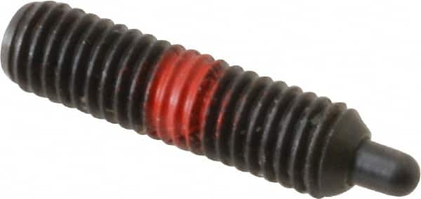 Gibraltar - 5/16-18, 5/8" Thread Length, 3/16" Plunger Projection, Steel Threaded Spring Plunger - Strong Tooling