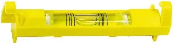 Stanley - 1 Vial, 3" Long, Plastic Line Level - 0.9" High x 3.45" Wide, Yellow - Strong Tooling