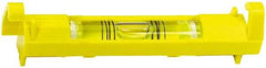 Stanley - 1 Vial, 3" Long, Plastic Line Level - 0.9" High x 3.45" Wide, Yellow - Strong Tooling