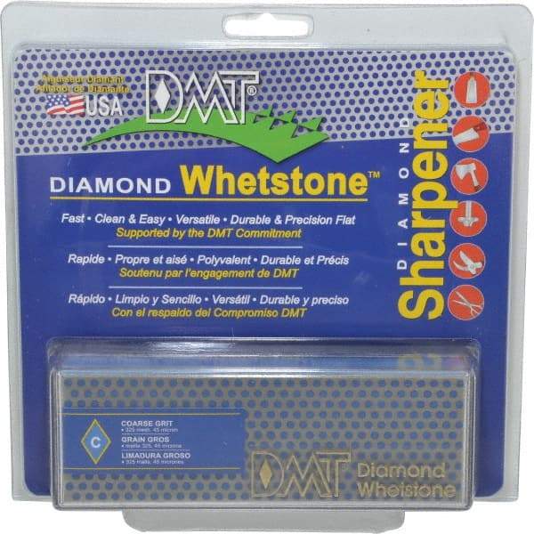 DMT - 6" Long x 2" Wide x 3/4" Thick, Diam ond Sharpening Stone - Rectangle, 325 Grit, Coarse Grade - Strong Tooling