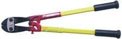 H.K. Porter - 18" OAL, 3/8" Capacity, Bolt Cutter - Round/Center-Cut Head, Fiberglass with Rubber Grips Handle - Strong Tooling