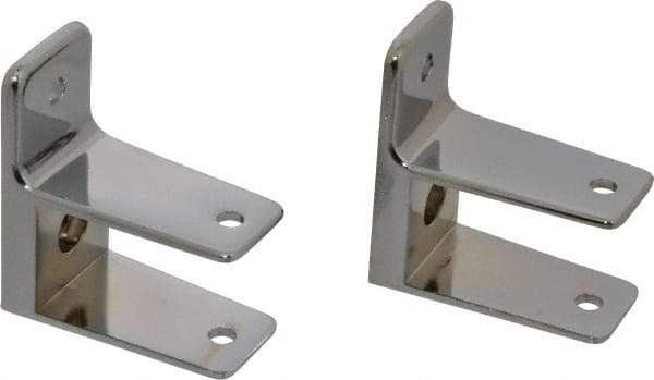 Value Collection - Washroom Partition Pilaster to Wall Bracket Kit - Compatible with Toilet Stalls - Strong Tooling