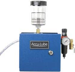 Accu-Lube - 1 Outlet, 10 Ounce Tank Capacity, Micro Lubricant System - 12' Coolant Line Length - Strong Tooling