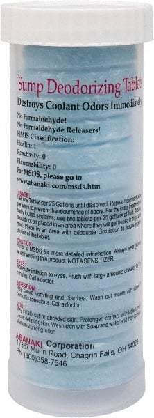 Abanaki - 16 oz Tube Deodorizing Tablet - 25 Gallon Volume Capacity - Strong Tooling