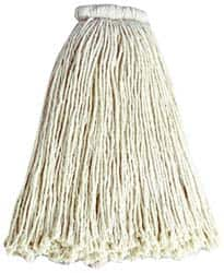 Rubbermaid - White Head Band, Large Cotton Cut End Mop Head - 4 Ply, Screw On Connection, Use for General Purpose - Strong Tooling