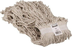 Rubbermaid - 1" White Head Band, X-Large Cotton Cut End Mop Head - 4 Ply, Side Loading Connection, Use for All Purpose - Strong Tooling