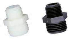 Green Leaf - 3/4 MGHT & 3/8 MPT Garden Hose Adapter - Nylon, Male Hose to Male Pipe Connector - Strong Tooling