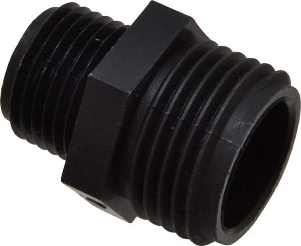 Green Leaf - 1/2 MPT & 3/4 MGHT Garden Hose Adapter - Polypropylene, Male Hose to Male Pipe Connector - Strong Tooling