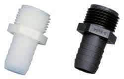 Green Leaf - 3/4 MGHT Garden Hose Adapter - Polypropylene, Male Hose to Barb Connector - Strong Tooling