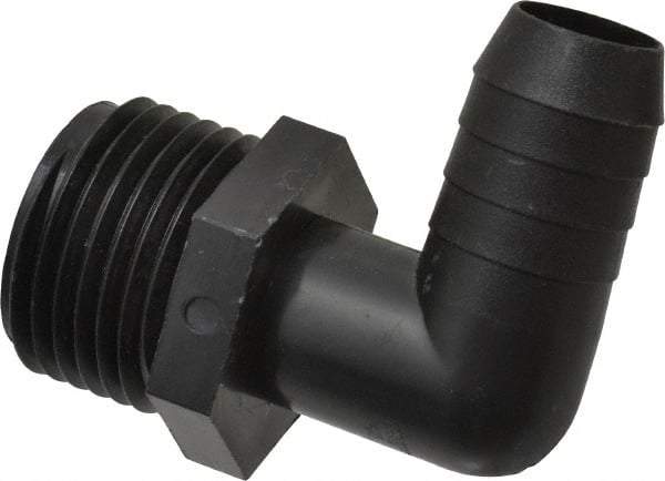 Green Leaf - 3/4 MGHT Garden Hose Adapter - Polypropylene, Male Hose to Barb Connector - Strong Tooling